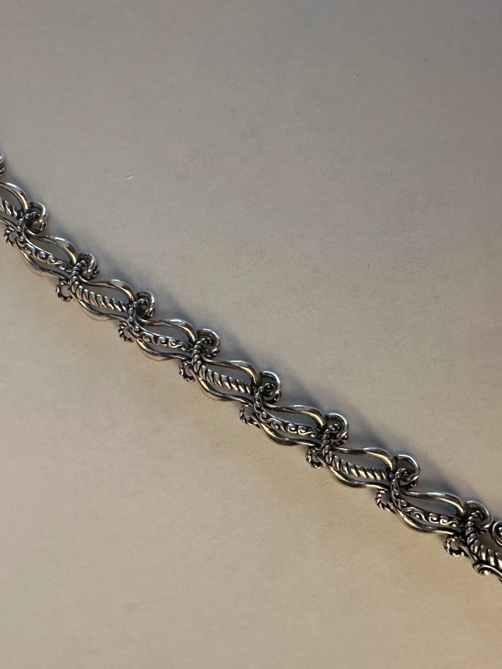 Carolyn Pollack Relios Sterling Silver Chain Link Bracelet - Picture 2 of 5